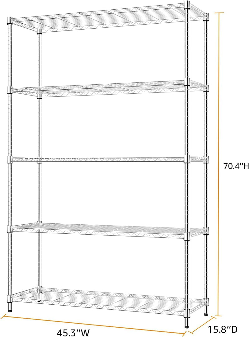 Adjustable Shelves Heavy Duty Wire Pantry Shelving