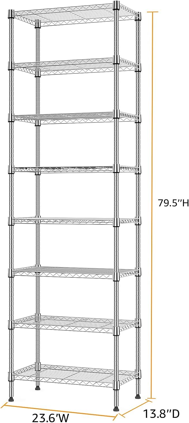 Adjustable Shelves Heavy Duty Wire Pantry Shelving