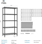 Adjustable Shelves Heavy Duty Wire Pantry Shelving
