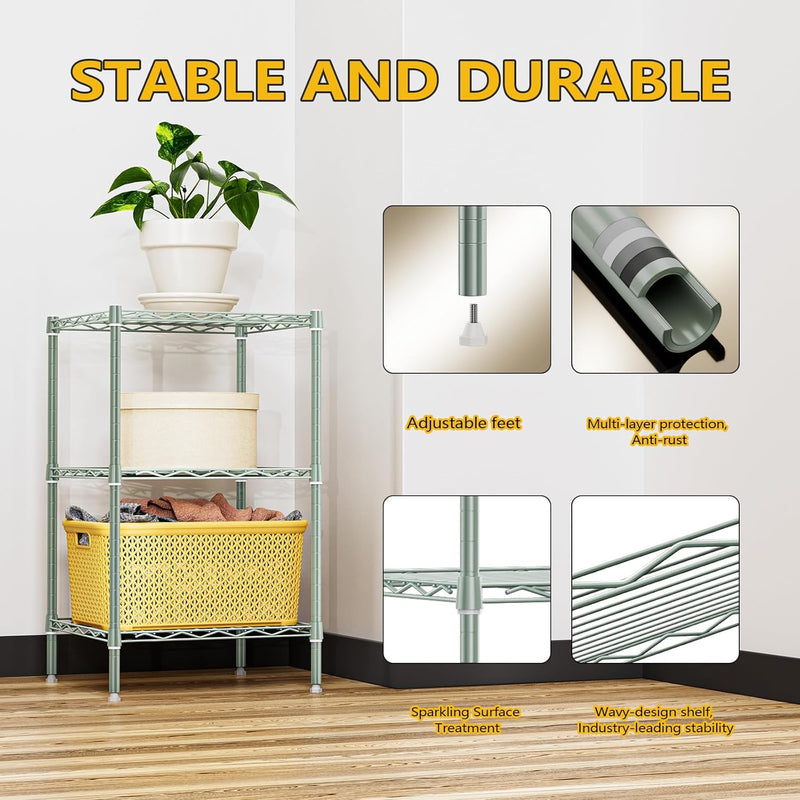 Adjustable Shelves Heavy Duty Wire Pantry Shelving