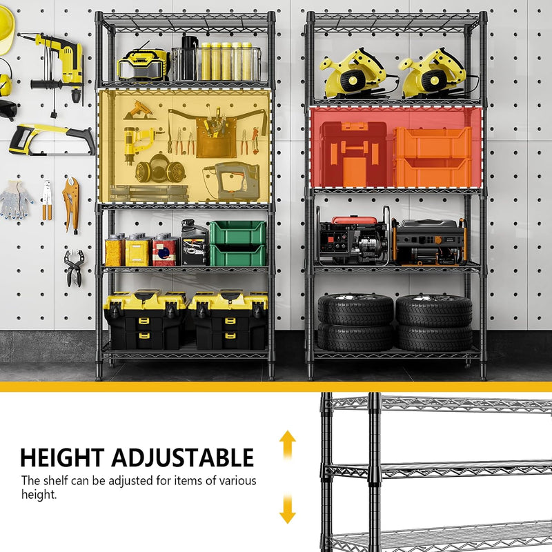 Adjustable Shelves Heavy Duty Wire Pantry Shelving