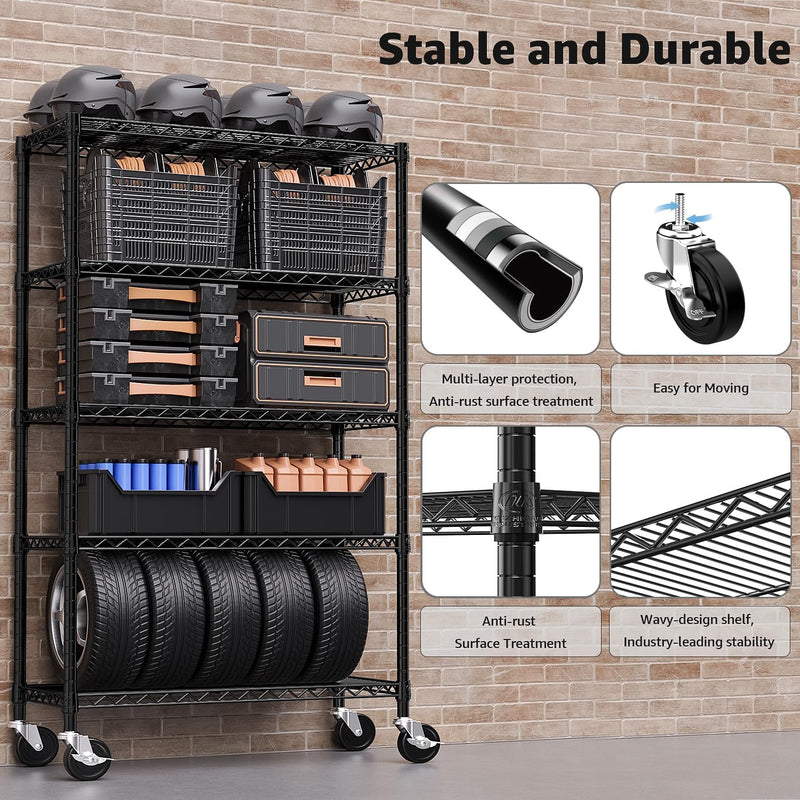 Adjustable Shelves Heavy Duty Wire Pantry Shelving