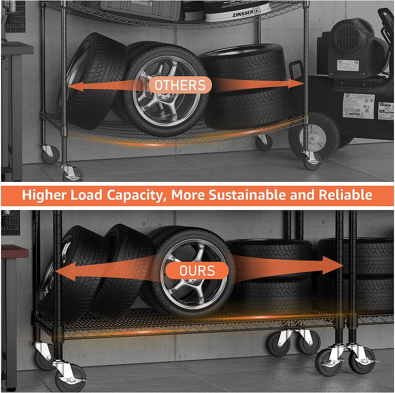 Adjustable Shelves Heavy Duty Wire Pantry Shelving