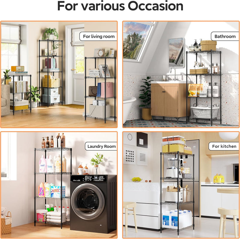 Adjustable Shelves Heavy Duty Wire Pantry Shelving