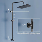 Adjustable Shower Riser Rail Kit