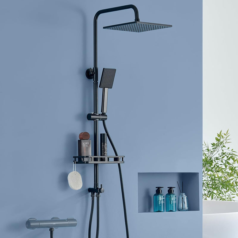 Adjustable Shower Riser Rail Kit