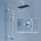 Adjustable Shower Riser Rail Kit