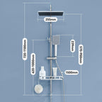 Adjustable Shower Riser Rail Kit