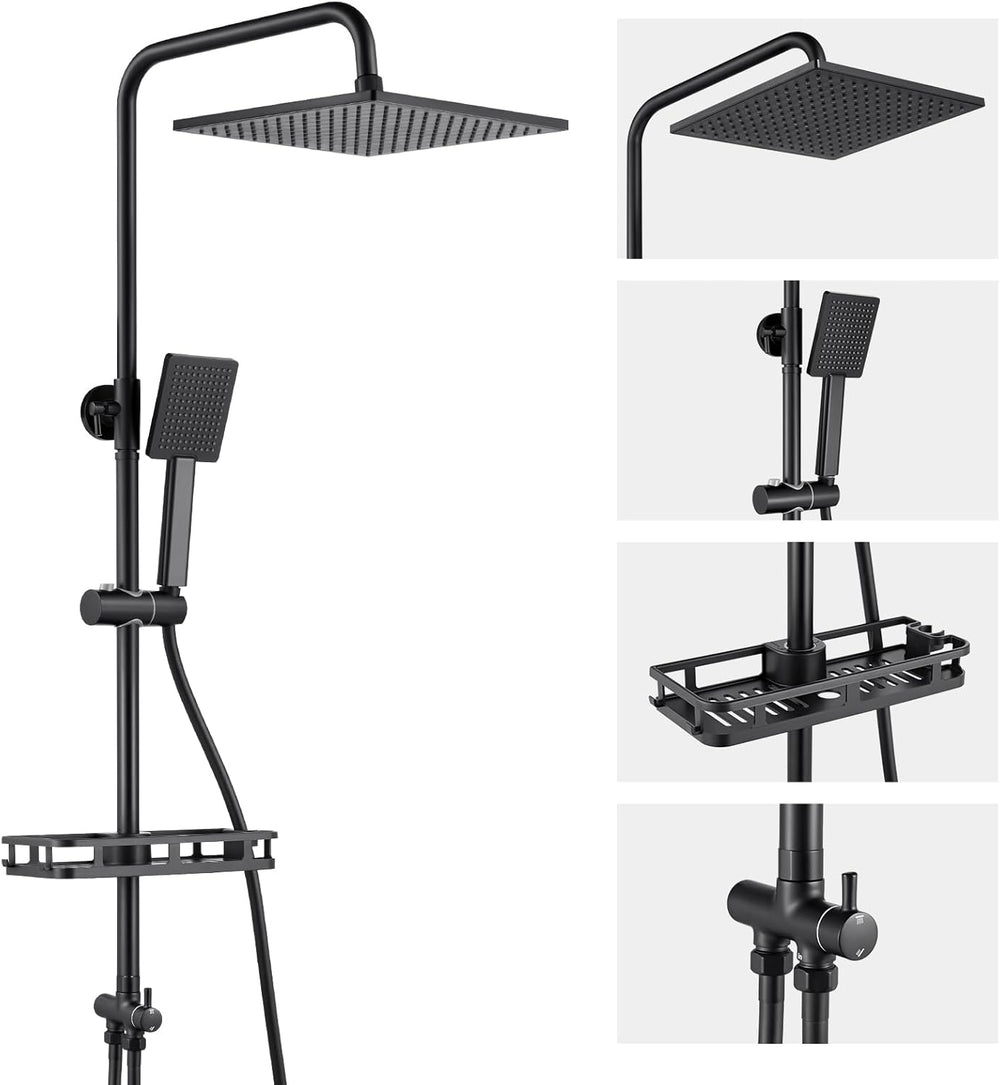Adjustable Shower Riser Rail Kit
