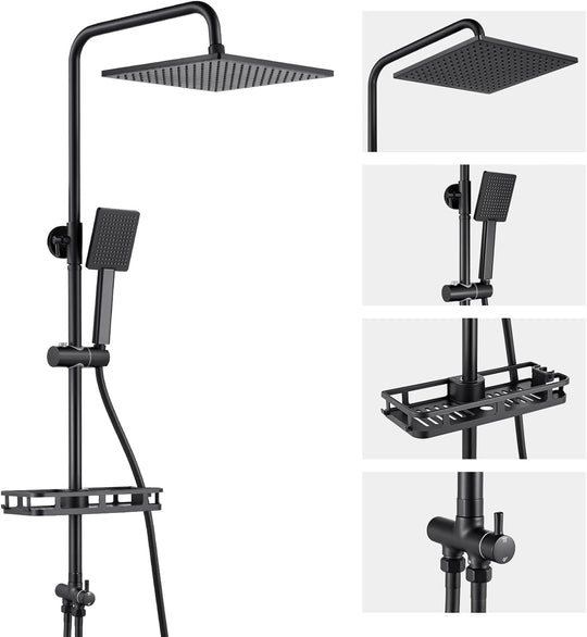 Adjustable Shower Riser Rail Kit
