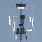 Adjustable Shower Riser Rail Kit