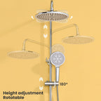 Adjustable Shower Riser Rail Kit