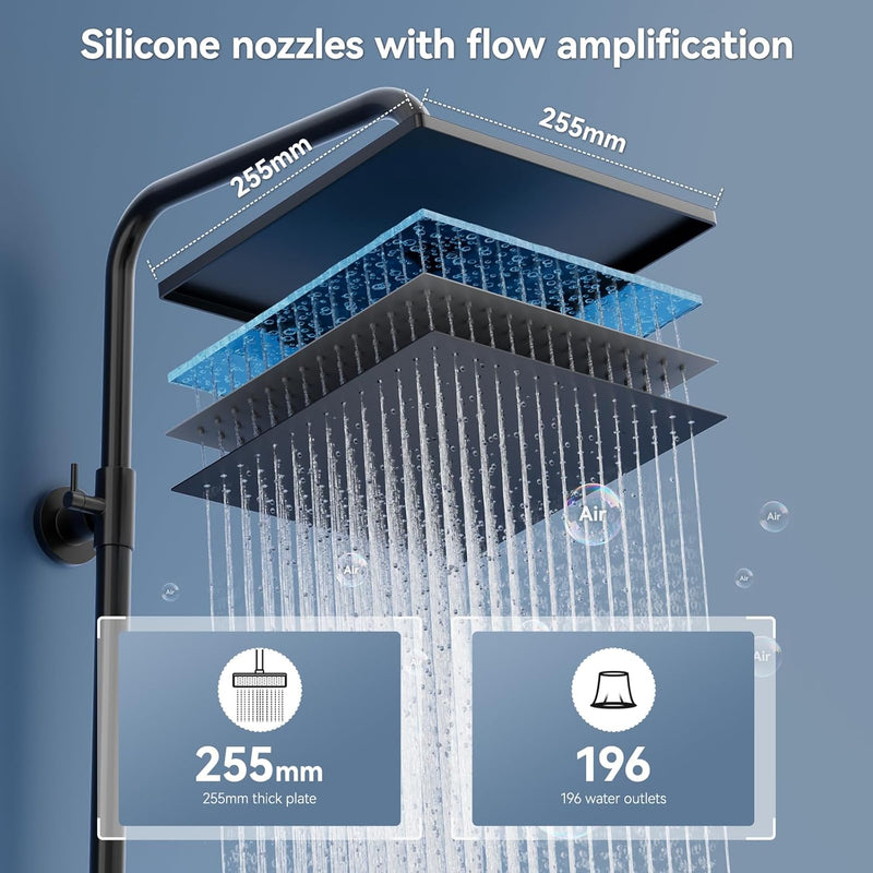 Adjustable Shower Riser Rail Kit