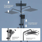 Adjustable Shower Riser Rail Kit