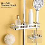 Adjustable Shower Riser Rail Kit