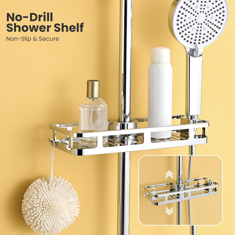 Adjustable Shower Riser Rail Kit