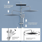 Adjustable Shower Riser Rail Kit