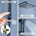 Adjustable Shower Riser Rail Kit
