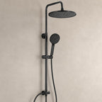 Adjustable Shower Riser Rail Kit with 10" Square
