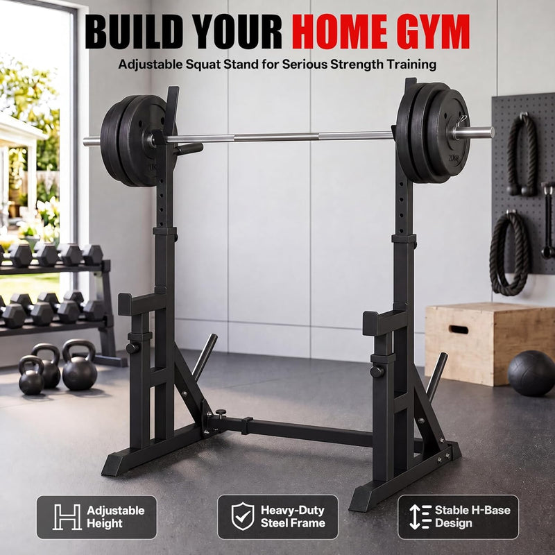 Adjustable Squat Rack 90-150CM Height