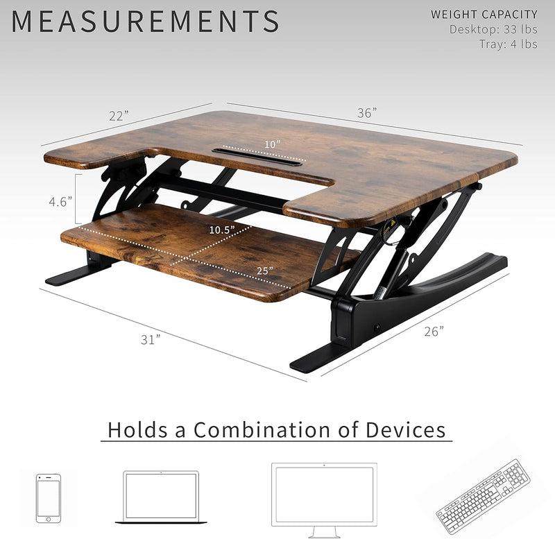 Adjustable Stand Up Desk Converter