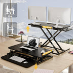 Adjustable Standing Desk Converter 81CM Wide Platform Tabletop