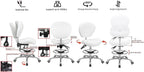 Adjustable Stools Drafting Chair with Backrest Foot Rest
