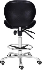 Adjustable Stools Drafting Chair with Backrest Foot Rest