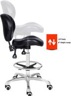 Adjustable Stools Drafting Chair with Backrest Foot Rest
