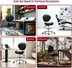 Adjustable Stools Drafting Chair with Backrest Foot Rest