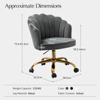 Adjustable Swivel Desk Chair with Base