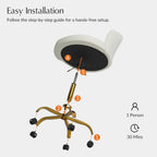 Adjustable Swivel Desk Chair with Base
