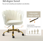 Adjustable Swivel Desk Chair with Base