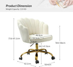 Adjustable Swivel Desk Chair with Base