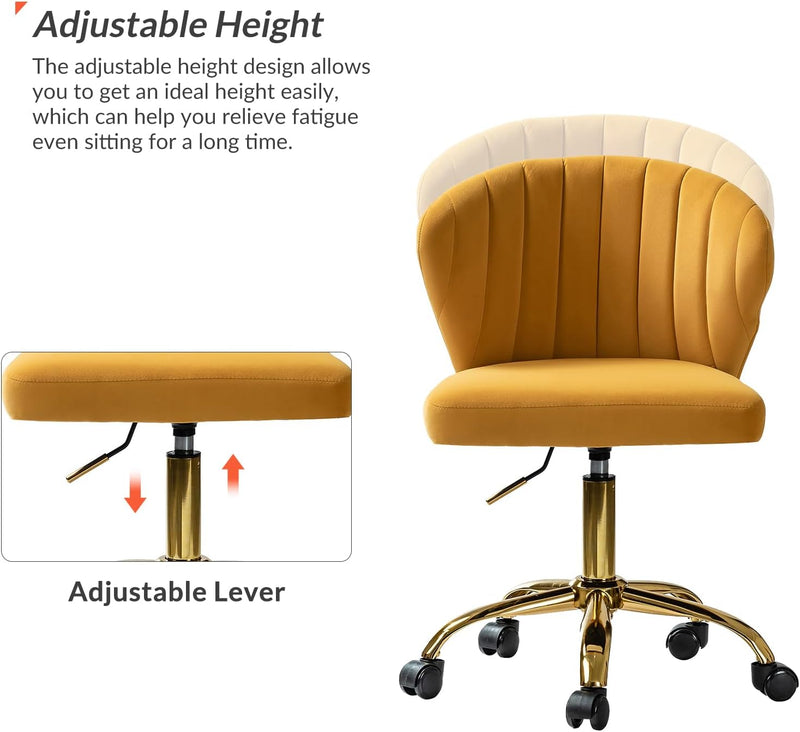 Adjustable Swivel Desk Chair with Base