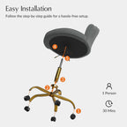 Adjustable Swivel Desk Chair with Base