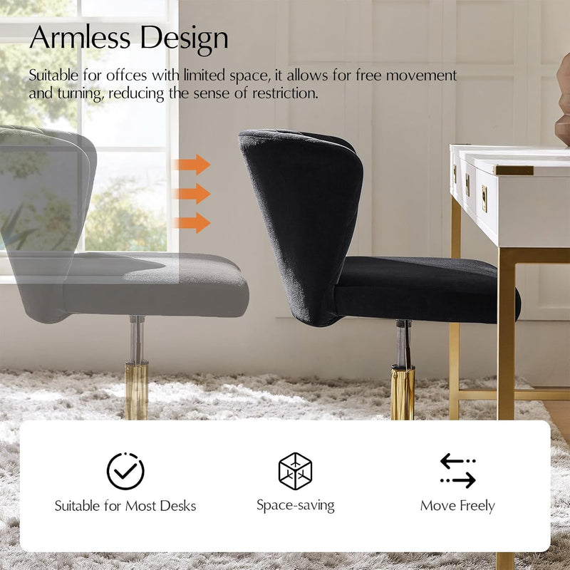 Adjustable Swivel Desk Chair with Base