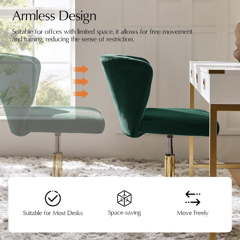 Adjustable Swivel Desk Chair with Base