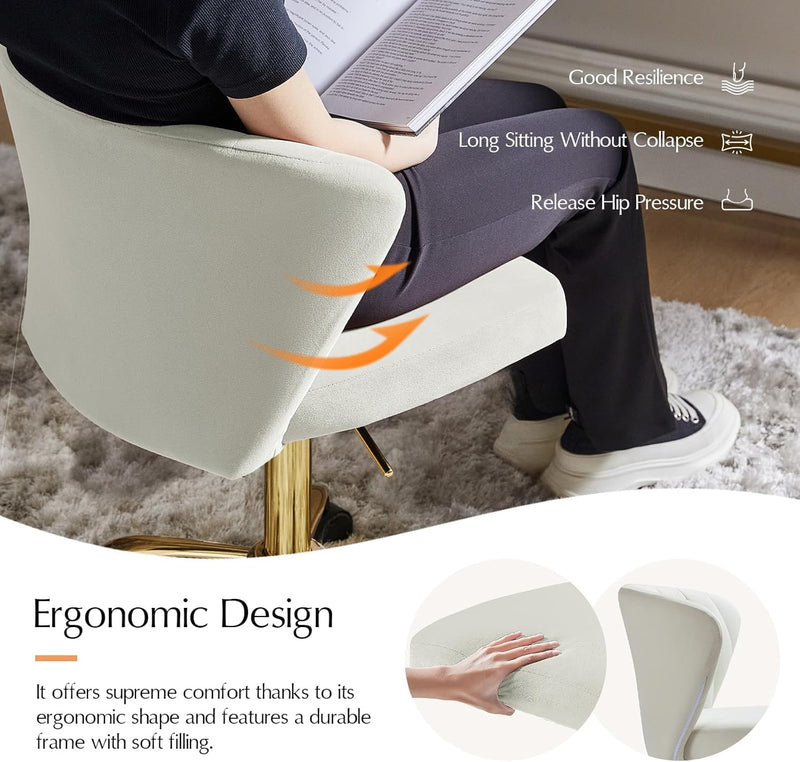 Adjustable Swivel Desk Chair with Base