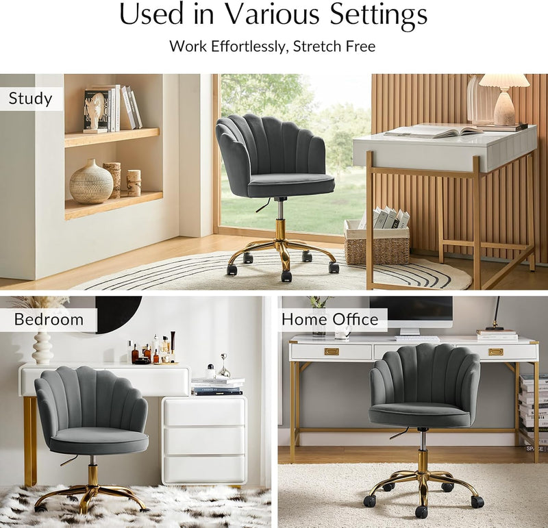 Adjustable Swivel Desk Chair with Base