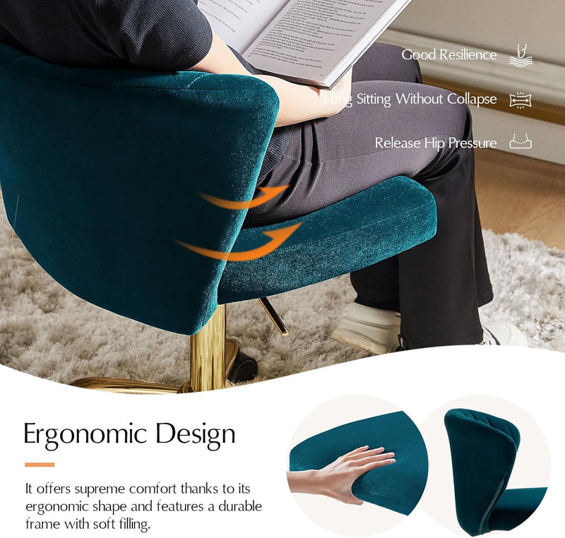 Adjustable Swivel Desk Chair with Base