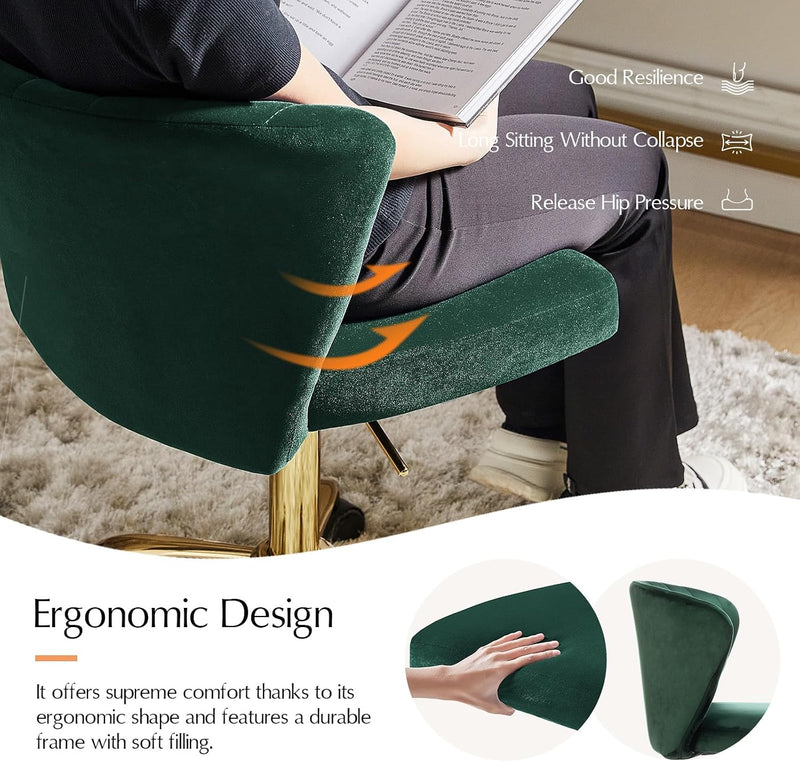 Adjustable Swivel Desk Chair with Base