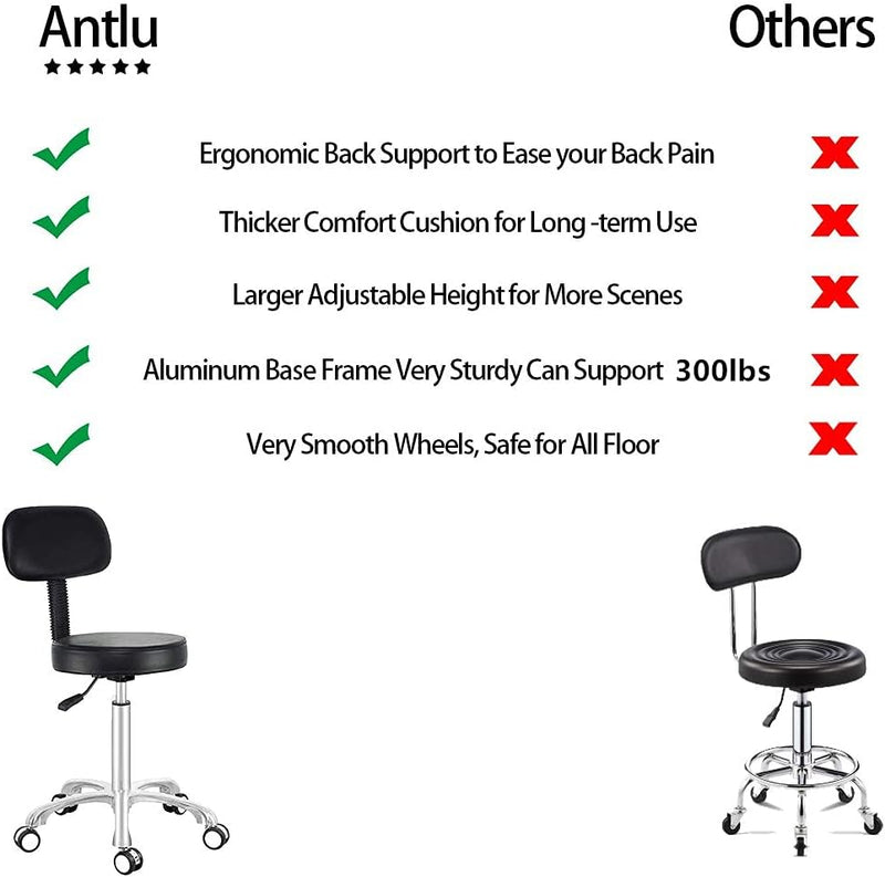 Adjustable Swivel High Desk Stool Chair for Beauty