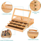 Adjustable Tabletop Easel with Drawer and Palette Solid