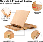 Adjustable Tabletop Easel with Drawer and Palette Solid