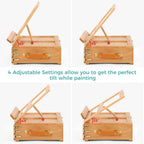 Adjustable Tabletop Easel with Drawer and Palette Solid
