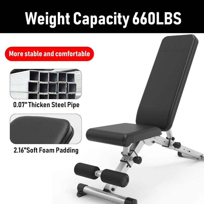 Adjustable Weight Bench Foldable
