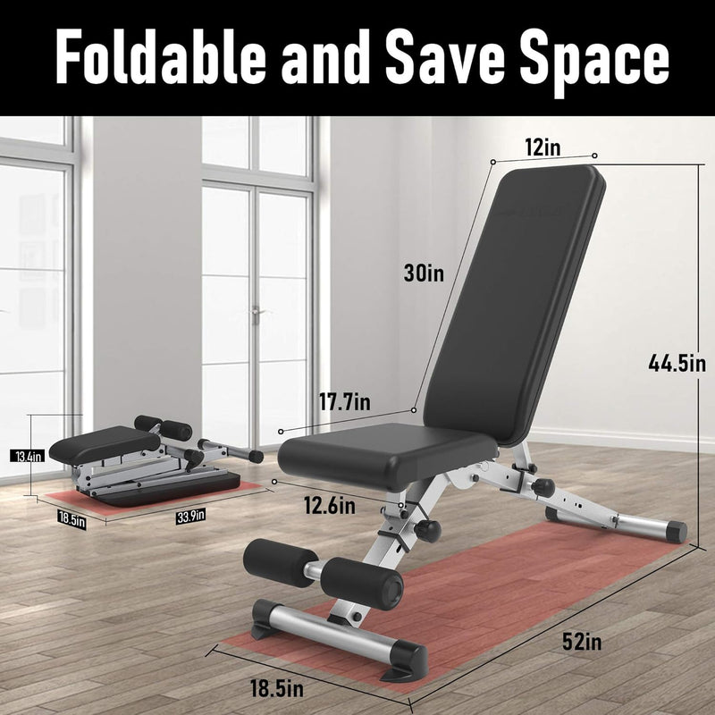 Adjustable Weight Bench Foldable