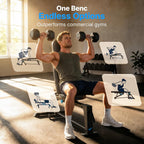 Adjustable Weight Bench Foldable 600KG Capacity for Home