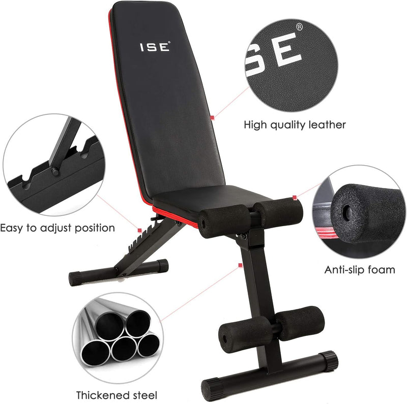 Adjustable Weight Bench Foldable Home Exercise Gym